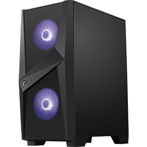 фото Корпус msi miditower mag forge 100m atx, 2xusb 3.2, audio i/o, 2x120mm rgb fan, 1x120mm black fan, 6-ch light controller, front metal mesh