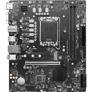 Материнская плата MSI PRO H610M-E DDR4 (LGA1700, H610, 2xDDR4, mATX,VGA+HDMI) материнская плата msi pro h610m e ddr4 lga1700 matx