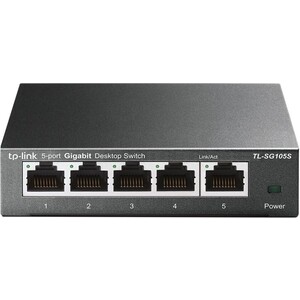 Коммутатор TP-Link TL-SG105S 5 портов (5x 1Gbs) (TL-SG105S) коммутатор mikrotik crs310 1g 5s 4s out 10 портов 1x 1gbs 5x 1gbs spf 4x 10gbs sfp crs310 1g 5s 4s out