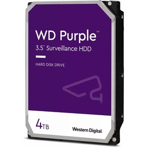 Накопитель Western Digital (WD) HDD SATA-III 4Tb Purple (5400rpm) 256Mb 3.5'' (WD43PURZ) твердотельный накопитель western digital wd green sata 120 гб wds120g2g0b