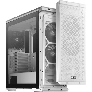 фото Корпус xpg miditower defender white (atx, белый, tg, 3x120mm fan) (defender-whcww)