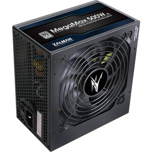 фото Блок питания zalman 500w megamax zm500-txii (atx, apfc, 80 plus, 120mm fan) (zm500-txii (v2))