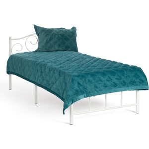 Кровать TetChair MALVA (mod. 9303) металл, 90*200 см (Single bed), White (белый)