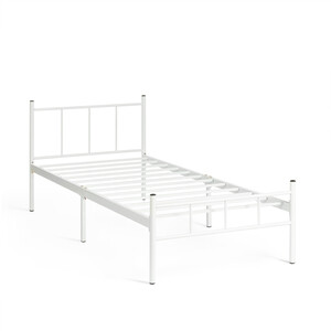 Кровать TetChair ROWENTA (mod. 9177) металл, 90*200 см (Single bed), White (белый)