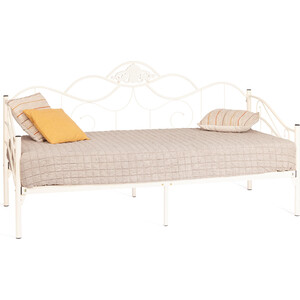 Кровать TetChair Federica (mod. AT-881) дерево гевея/металл, 90*200 см (Day bed), Белый (butter white) кровать tetchair landler 90x200