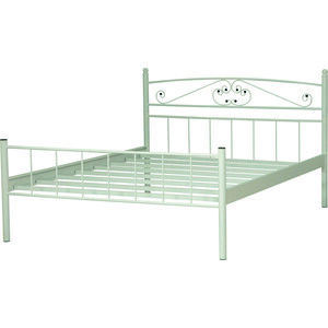 Кровать двойная ОЛМЕКО 42.27-01 Лацио (металл белый) (ML876879425) кровать аскона кровать 200x140 остин белый