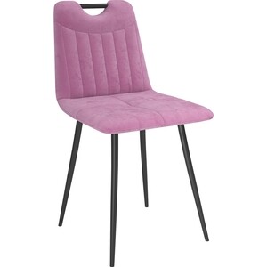 Стул ОЛМЕКО Брандо/ (велюр тенерифе розовый / металл черный) (ML876879409) олмеко стул аданте т велюр тенерифе розовый металл