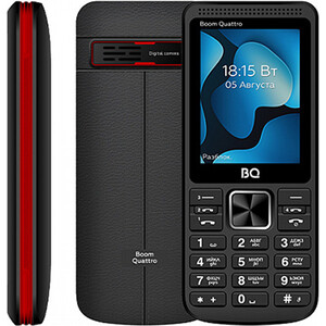 Мобильный телефон BQ 2455 Boom Quattro Чёрный BQ 2455 Boom Quattro Black - фото 1