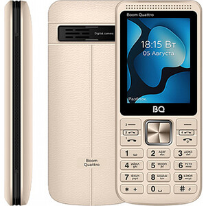 Мобильный телефон BQ 2455 Boom Quattro Золотой BQ 2455 Boom Quattro Gold - фото 1