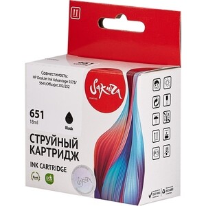 

Картридж Sakura C2P10AE (№651 Black) для HP, черный, 18 мл., C2P10AE (№651 Black) для HP, черный, 18 мл.