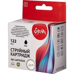 Картридж Sakura CH561HE (№122 Black) для HP, черный, 18 мл., 650 к. картридж nvp совместимый nv tk 17 для kyocera fs 1000 fs 1000 fs 1010 fs 1050 6000k