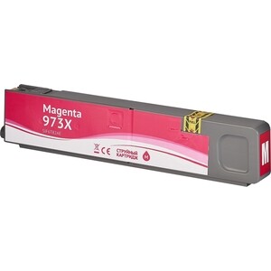 Картридж Sakura F6T82AE (№973X Magenta) для HP, пурпурный, 110 мл., 7000 к.