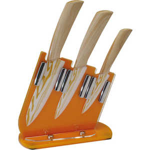 фото Набор керамических ножей tima orange из 4-х предметов nkt-420