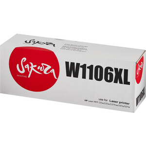 Картридж Sakura W1106XL для HP, черный, 5000 к. картридж sakura w1106xl для hp 5000 к