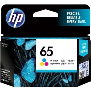 Картридж HP 65 (N9K01AA) для HP DeskJet, многоцветный, 100 стр. струйное мфу hp deskjet 2710e deskjet 2710e