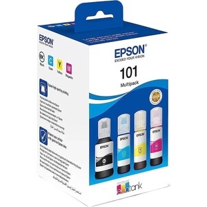 

Набор чернил Epson 101 C13T03V64A мультипак, черный 127 мл., голубой, пурпурный, желтый - 21, ПТВ, 101 C13T03V64A мультипак, черный 127 мл., голубой, пурпурный, желтый - 21, ПТВ