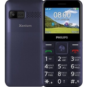 Мобильный телефон Philips E207 Xenium Blue CTE207BU/00 - фото 1