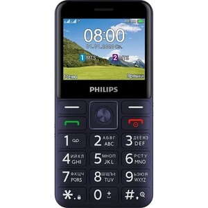 Мобильный телефон Philips E207 Xenium Blue CTE207BU/00 - фото 2