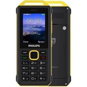 Мобильный телефон Philips E2317 Xenium Yellow Black CTE2317YB/00 - фото 1