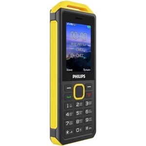 Мобильный телефон Philips E2317 Xenium Yellow Black CTE2317YB/00 - фото 3