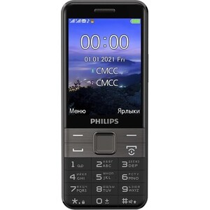 Мобильный телефон Philips E590 Xenium Black philips xenium e2317 yellow