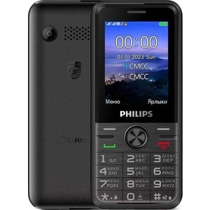 Мобильный телефон Philips E6500 Xenium Black мобильный телефон philips xenium e185 32mb black