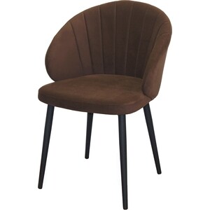 Стул Катрин З / шоколад /Опора черная (KT19728) кресло для отдыха мебелик денди шпон ткань ультра шоколад каркас дуб шампань шпон