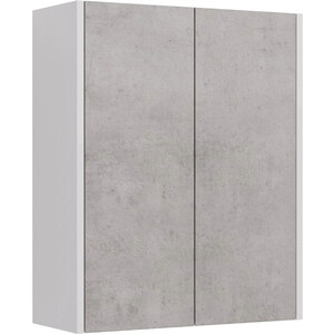 Шкаф Lemark Combi 60х75 бетон/белый глянец (LM03C60SH-Beton) пенал lemark combi 35х170 бетон белый глянец lm03c35p beton