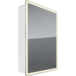 Зеркальный шкаф Lemark Element 60х80 правый, с подсветкой, белый (LM60ZS-E) зеркальный шкаф lemark element 90х80 с подсветкой белый lm90zs e