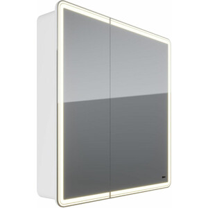 Зеркальный шкаф Lemark Element 80х80 с подсветкой, белый (LM80ZS-E)