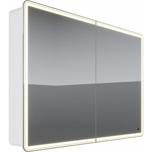Зеркальный шкаф Lemark Element 120х80 с подсветкой, белый (LM120ZS-E) угловая петля element
