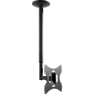 Кронштейн для телевизора Ultramounts UM890 черный 17''-43'' макс.30кг потолочный поворотно-выдвижной и наклонный кронштейн для телевизоров потолочный наклонно поворотный arm media lcd 1600 15 48 55 кг