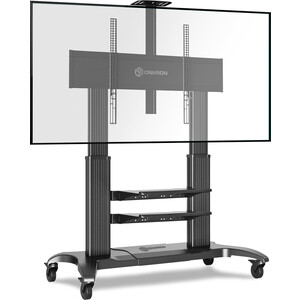 фото Кронштейн-подставка для телевизора onkron ts2811 черный 60''-100'' макс.147.8кг напольный мобильный