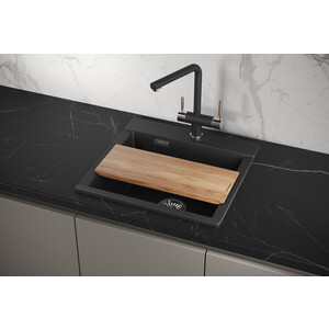 Кухонная мойка Granula Estetica ES-5201 черный кухонная мойка и смеситель granula gr 4201 песок grohe bauedge 31367001