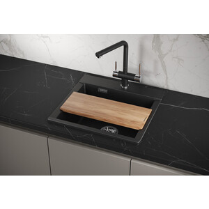 Кухонная мойка Granula Estetica ES-5201 шварц кухонная мойка и смеситель granula gr 6001 gr 2015 шварц