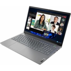 фото Ноутбук lenovo thinkbook 15.6'' fhd core i5-1240p, 16гб, ssd 512гб, iris xe, win 11 home, mineral grey, 1.7 кг 21dja05ucd