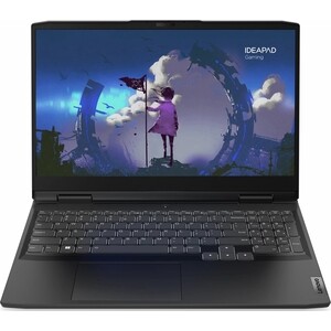 Ноутбук Lenovo IdeaPad Gaming 3 15IAH7 15.6'' FHD Core i5-12450H, 8Гб, SSD 512Гб, RTX 3060 6Гб, без ОС, Onyx Grey, 2.315 кг 82S900KMRM