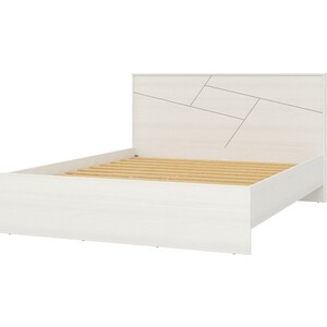 Кровать Гранд Кволити 4-1835 1600 (АДЕЛИНА) с встроенным основанием / Рамух белый (ML876879572)
