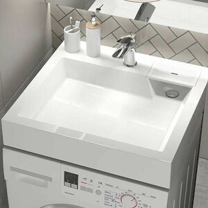 Раковина над стиральной машиной Reflexion Delta 60x55 с кронштейнами и сифоном (RX6055DE)