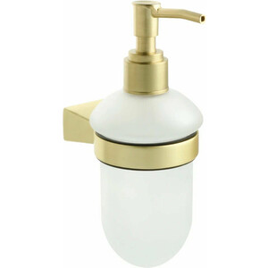 Дозатор для жидкого мыла Fixsen Trend Gold матовое золото/стекло матовое (FX-99012) держатель для штор роза 2 шт 10 см коричневое золото вставки фиолетовый
