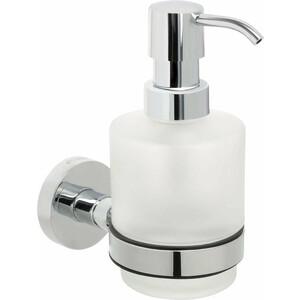 Дозатор для жидкого мыла Fixsen Comfort Chrome хром/стекло матовое (FX-85012) мыльница с держателем fixsen comfort chrome fx 85008