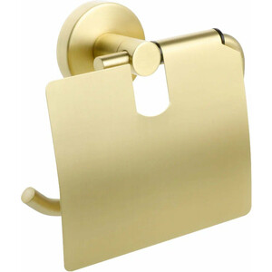 Держатель туалетной бумаги Fixsen Comfort Gold с крышкой, золото-сати (FX-87010) пружинный держатель sl comfort f 1716 arlight металл