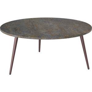 стол журнальный мебелик beautystyle 16 серый шпат металик Стол журнальный Мебелик Рикон гранж/винный металлик (П0005474)