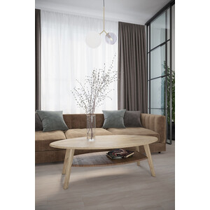 Стол журнальный Мебелик Серфинг дуб сонома/акация (П0004436) журнальный столик твердая акация дерева 110 x 60 x 40 см