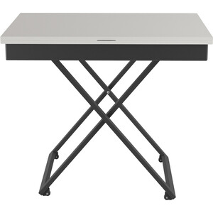 Стол универсальный трансформируемый Мебелик ГЕНРИ белый премиум/чёрный (П0005792) стол универсальный трансформируемый мебелик андрэ loft лдсп терраццо чёрный п0005927