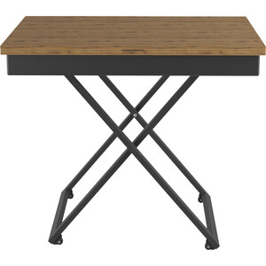 Стол универсальный трансформируемый Мебелик ГЕНРИ дуб шерман/чёрный (П0005806) стол универсальный трансформируемый мебелик генри бетон чикаго чёрный п0005794