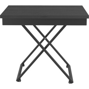Стол универсальный трансформируемый Мебелик ГЕНРИ лес чёрный/чёрный (П0005796) стол универсальный трансформируемый мебелик андрэ loft лдсп терраццо чёрный п0005927