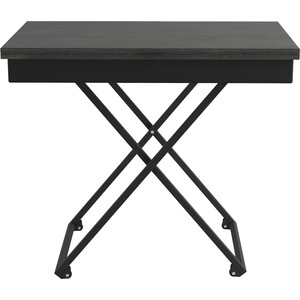 стол универсальный трансформируемый мебелик андрэ loft лдсп интра Стол универсальный трансформируемый Мебелик АНДРЭ Loft ЛДСП интра/чёрный (П0005917)