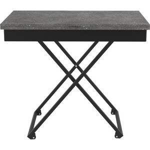 Стол универсальный трансформируемый Мебелик АНДРЭ Loft ЛДСП терраццо/чёрный (П0005927) стол универсальный трансформируемый мебелик генри бетон чикаго чёрный п0005794