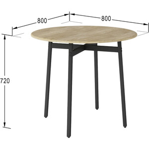 Стол обеденный Мебелик Медисон дуб сонома (П0005049)